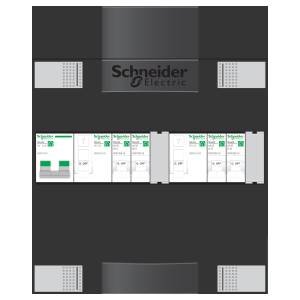 Schneider groepenkast 1 fase met 4 groepen ADV22224H1