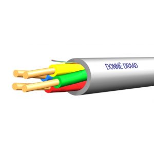 Donné wandkabel dca grijs 10x0,8mm / D35036 / Haspel van 500 meter
