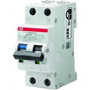 ABB aardlekautomaat / 20A, 30mA, B-kar, 10kA, 1-polig+nul / DS201 M B20 A30 / 2CSR275180R1205