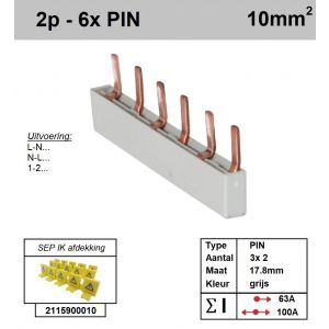SEP P02006G00 Kam 2f PIN 6p 17,8mm