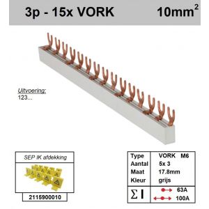 SEP F03015G06 Kam 3f VORK 15p 17,8mm M6