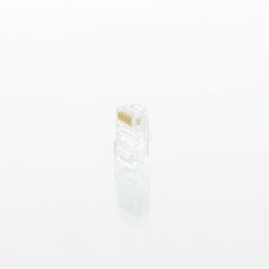 KLEMKO RJ458P8CROMA | RJ45 connector CAT5E UTP massief/rond | 183270