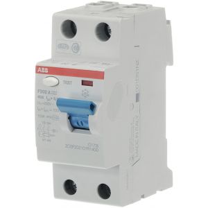 ABB aardlekschakelaar / 2-polig, 30mA, 40A / F 202 A 40/0,03 / 2CSF202101R1400