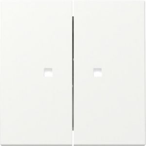 Gira schakelwip 2-voudig met controlevenster / Systeem 55 wit mat / 363127