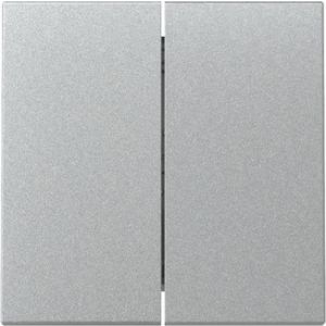 Gira schakelwip 2-voudig / Systeem 55 aluminium mat / 329526