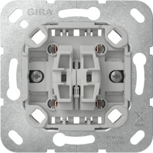 Gira wisselschakelaar/pulsdrukker combinatie met bevestigingsklauwen / 313900