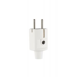 ABL Compact stekker, SCHUKO & Frans/Belgisch, TPE, wit, IP20, Type 1505