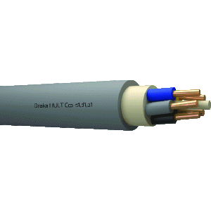 Draka installatiekabel - YMz1K Hult Cca 5x2,5mm² - snijlengte per meter