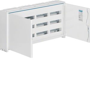 Hager veldverdeler met 108 modules, 4 kolommen van 3 rijen, 500x1050mm (HxB), FWQ34P