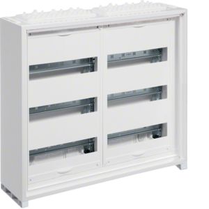 Hager veldverdeler met 48 modules, 1 kolom van 4 rijen, 650x300mm (HxB), FWQ41P1