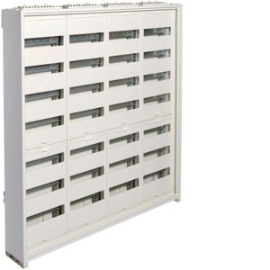 Hager veldverdeler met 336 modules, 4 kolommen van 7 rijen, 1100x1050mm (HxB), FWQ74P1