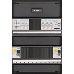 Groepenkast Eaton | 6 Groepen 5 x Lichtgroepen 1 x Fornuisgroep + Beltransformator | 1 Fase | I-52G14FT-0S-64 