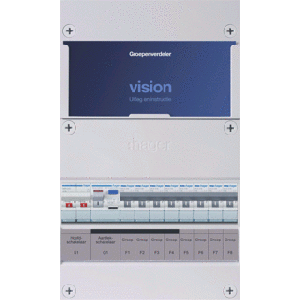 Groepenkast Hager | 8 Groepen 8 x Lichtgroepen | 1 Fase | VKG404A