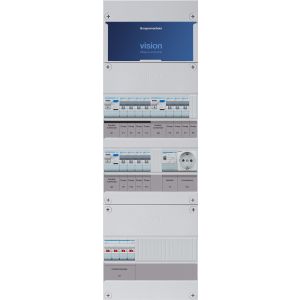 Groepenkast Hager | 12 Groepen 12 x Lichtgroepen 1 x Wandcontactdoos 1 x Beltransformator | 3 Fase | VKG444M-TW