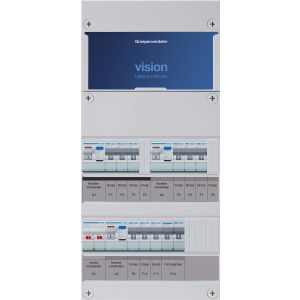 Groepenkast Hager | 10 Groepen 9 x Lichtgroepen 1 x Fornuisgroep | 1 Fase | VKG333E-F