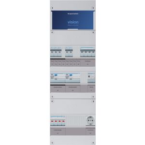 Groepenkast Hager | 6 Groepen 5 x Lichtgroepen 1 x Krachtgroep 1 x Beltransformator 1 x Wandcontactdoos | 3 Fase | VKG32M-KTW