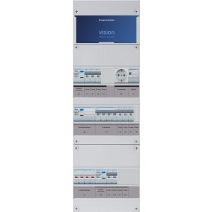 Groepenkast Hager | 9 Groepen 8 x Lichtgroepen 1 x Krachtgroep 1 x Beltransformator 1 x Wandcontactdoos | 3 Fase | VKG323M-KTW