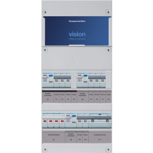 Groepenkast Hager | 9 Groepen 8 x Lichtgroepen 1 x Aardlekautomaat | 3 Fase | VKG323L-B