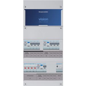 Groepenkast Hager | 7 Groepen 7 x Lichtgroepen 1 x Beltransformator | 3 Fase | VKG313L-T