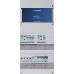 Groepenkast Hager | 8 Groepen 7 x Lichtgroepen 1 x Fornuisgroep | 3 Fase | VKG313L-F