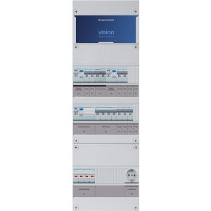 Groepenkast Hager | 9 Groepen 7 x Lichtgroepen 1 x Fornuisgroep 1 x Krachtgroep 1 x Wandcontactdoos | VKG232M-FKW