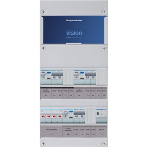 Groepenkast Hager | 7 Groepen 6 x Lichtgroepen 1 x Beltransformator | 3 Fase | VKG222L-T