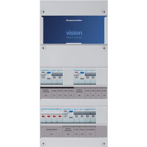 Groepenkast Hager | 7 Groepen 6 x Lichtgroepen 1 x Fornuisgroep | 3 Fase | VKG222L-F