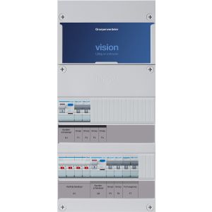 Groepenkast Hager | 5 Groepen 4 x Lichtgroepen 1 x Fornuisgroep | 3 Fase | VKG220L-F