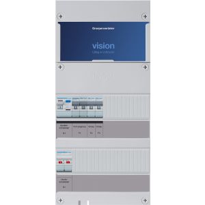 Groepenkast Hager | 3 Groepen 2 Lichtgroepen 1 x Fornuisgroep | 1 Fase | VKG200D-F