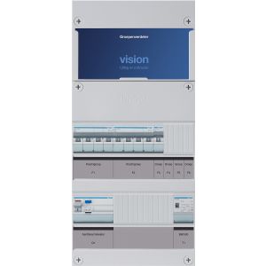 Groepenkast Hager | 3 Groepen 1 x Lichtgroep 2 x Krachtgroep 1 x Beltransformator | 3 Fase | VKG100U-KKT