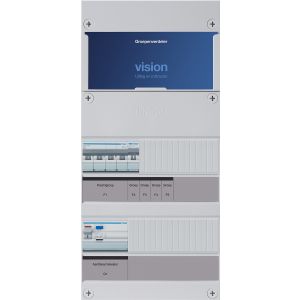 Groepenkast Hager | 2 Groepen 1 x Lichtgroep 1 x Krachtgroep | 3 Fase | VKG100U-K