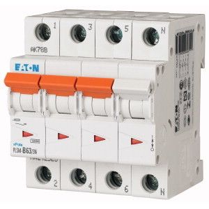 Eaton krachtgroep / 3-polig + nul, B63A / PLSM-B63/3N-MW / 242523