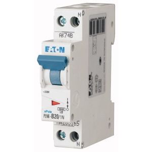 Eaton installatieautomaat / 1-polig + nul, B20A / PLN6-B20/1N-MW / 263165