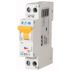 Eaton installatieautomaat / 1-polig + nul, B25A / PLN6-B25/1N-MW / 263166