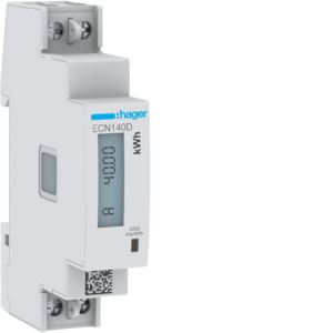 HAGER ECN140D | kWh-meter 40A, 1-fase, geijkt | ECN140D