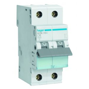 Hager installatieautomaat / 1-polig + nul, C16A / MCN516E 