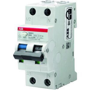 ABB aardlekautomaat / 20A, 100mA, B-kar, 1-polig+nul / DS201 B20 A100 / 2CSR255180R2205