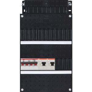 Groepenkast ABB Hafonorm | Hoofdschakelaar + 2 x aardlekschakelaar 30 mA | 3 Fase | HAD3030-22+H44