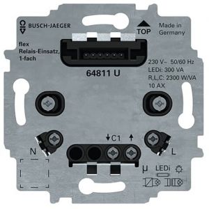 ABB BUSCH- 64811 U FLEX RELAISSOKKEL 1-VOUDIG