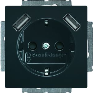 ABB BUSCH- 20 EUCB2USB-81 WCD RA KV + 2XUSB-A F-ANTR