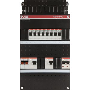 ABB Hafonorm PV-Groepenkast | HS 40A - 8 groepen - 2 x ALS 63A, 30mA - 1 x ALA B16 300mA | 1-Fase | 1SPF006972F0019