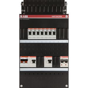 ABB Hafonorm PV-Groepenkast | HS 40A - 7 groepen - 2 x ALS 63A, 30mA - 1 x ALA B16 300mA | 1-Fase | 1SPF006972F0018