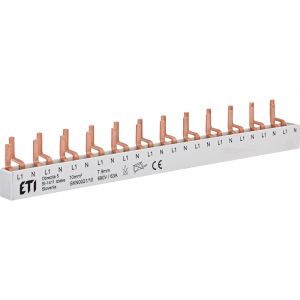 ETI RAIL 12M | Kamrail geschikt voor 12 apparaten 1P+N, 1-fase, Pen-aansluiting | 380050145