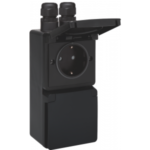 NIKO 761-37835 WCD RA 2V VERT HYDRO ZWART