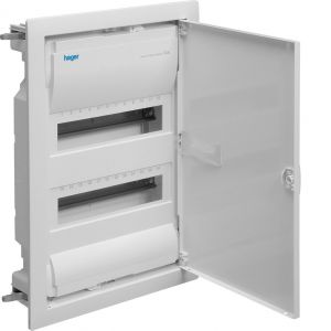 Hager Volta - Ledige installatiekast + deur - 2 x 12 modulen - VU24LN