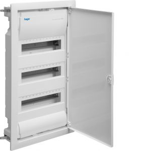 Hager Volta - Ledige installatiekast + deur - 3 x 12 modulen - VU36LN