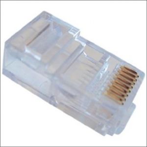 KLEMKO RJ458P8CCROSC5 | RJ45 CAT5E connector rond/soepel (8/8) | 183264