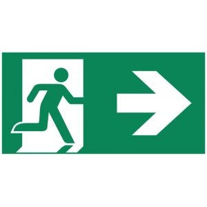 Pictogram-B man pijl Rechts Tiel