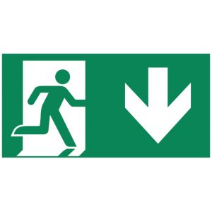 Pictogram-D man pijl beneden TIC 4mm