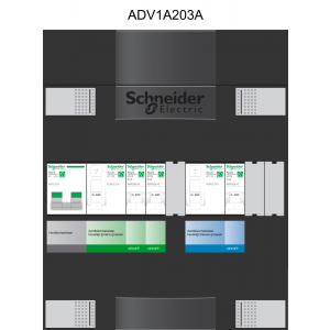 Schneider groepenkast 1 fase met 3 groepen ADV22214H1
